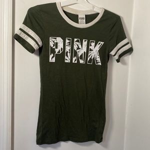 Victoria Secret PINK Olive Green T-Shirt